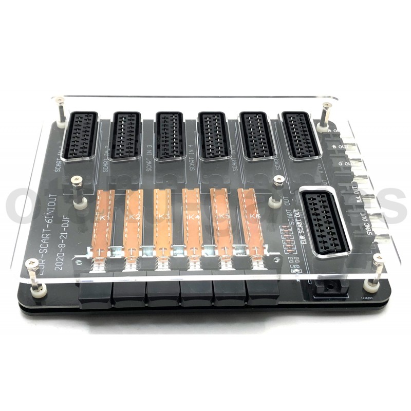6 Port RGB Scart Switch low profile